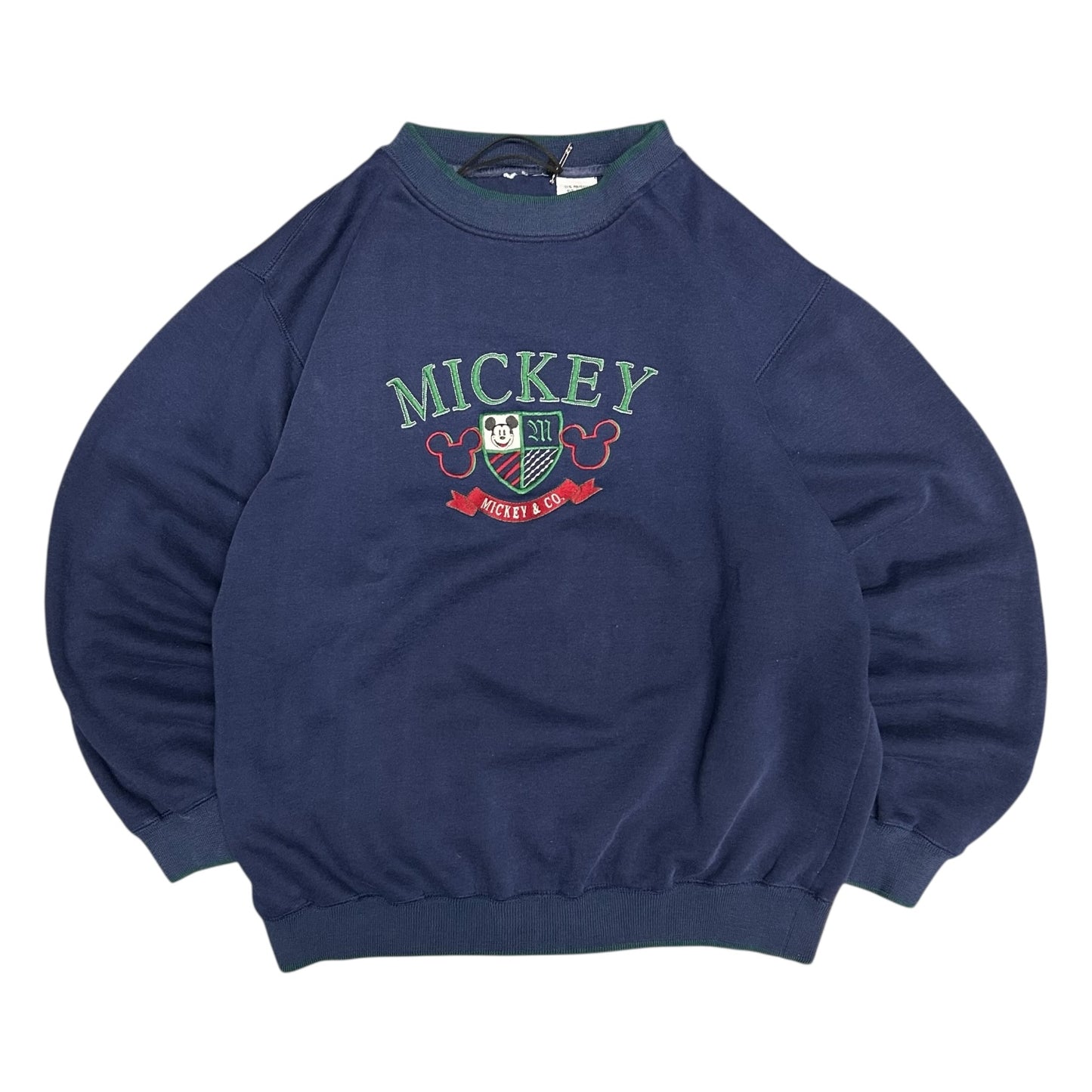 Vintage Navy Mickey & Co Mickey Crest Sweatshirt