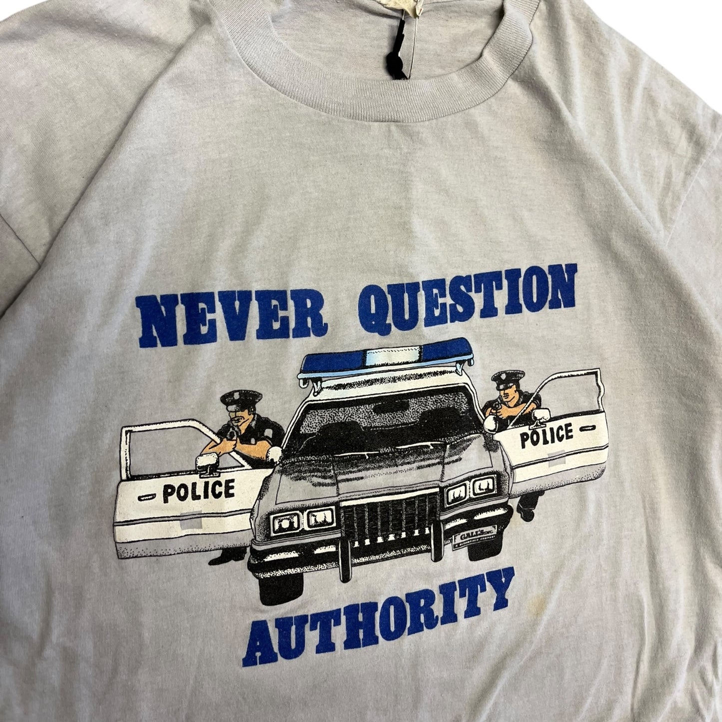 Vintage Never Question Authority Tee