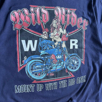Vintage Wild Rider “Mount Up..” Comedy Motorcycle Tee