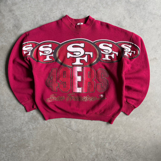 Vintage San Francisco 49ers Big Repeat Logo Sweatshirt