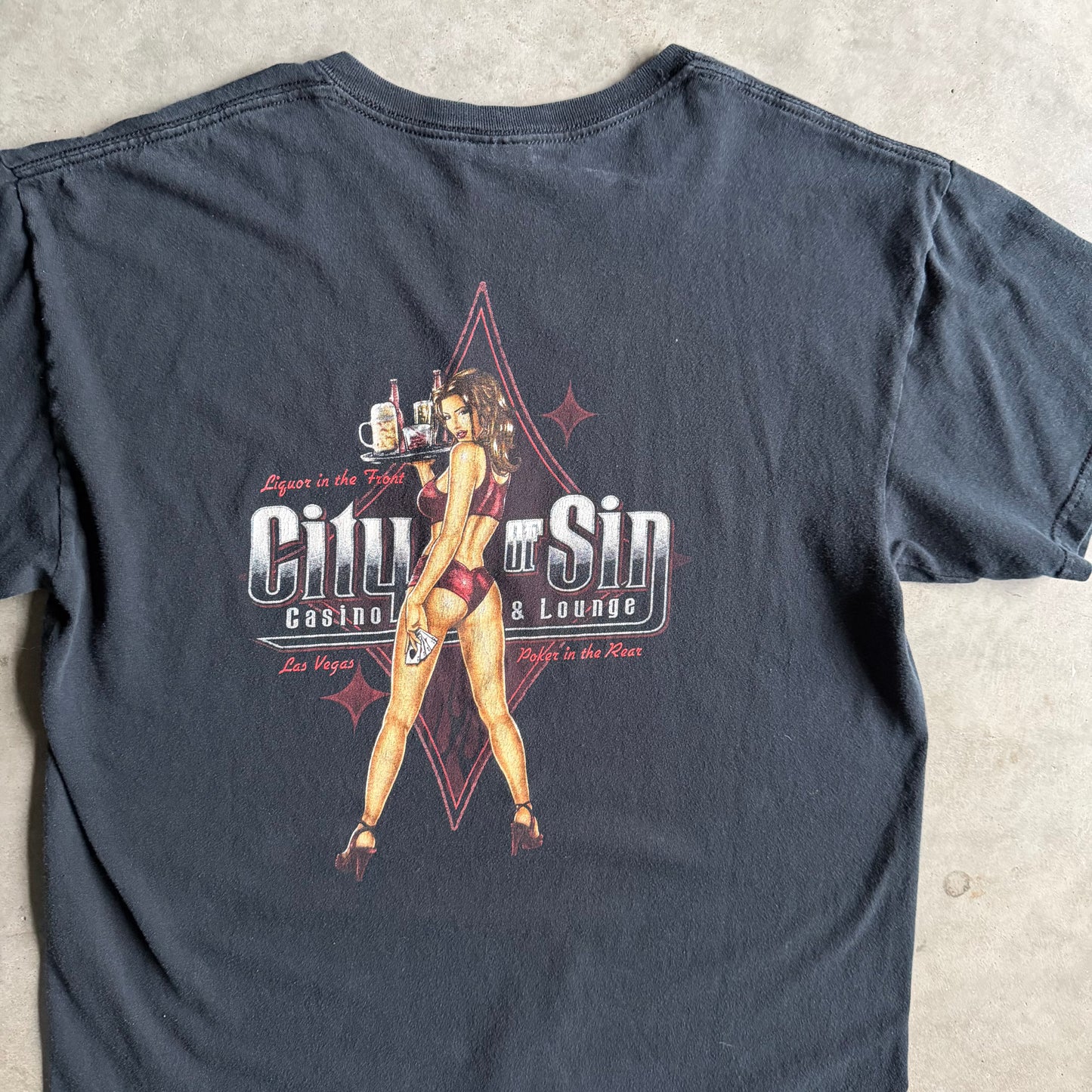 Vintage City Of Sin Casino Lewd Server Tee