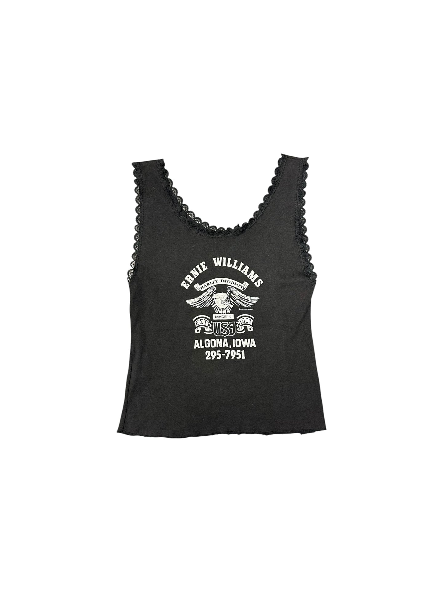Women’s 80’s Harley Davidson Black Lace Tank