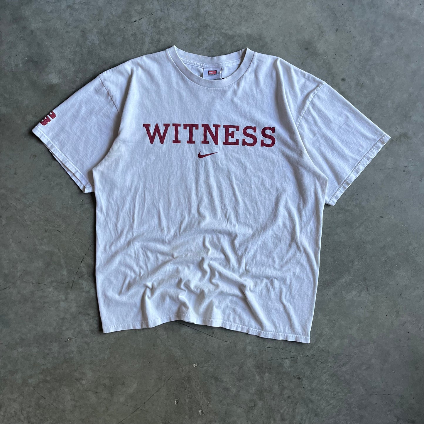 Y2K Team Nike “Witness” Lebron Spell Out & Logo Tee