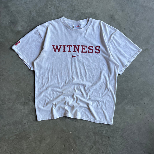 Y2K Team Nike “Witness” Lebron Spell Out & Logo Tee