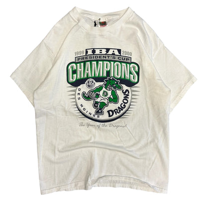 Vintage Des Moines Dragons Champions Tee