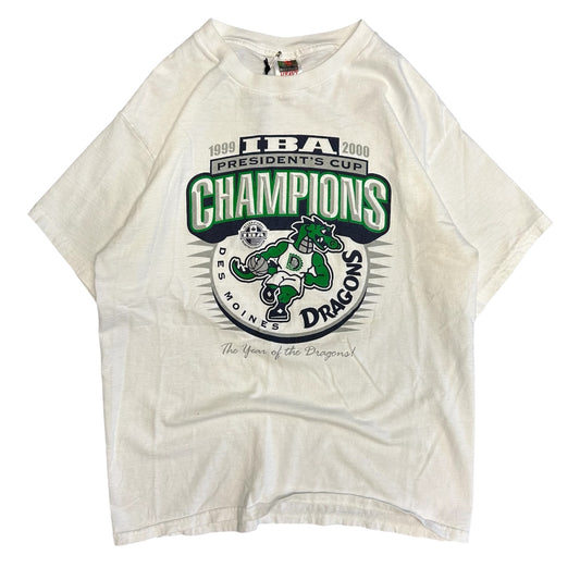 Vintage Des Moines Dragons Champions Tee
