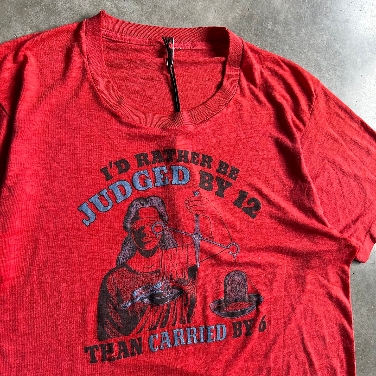 Vintage 70s/80s “Judged By 12 Than Carried by 6” Graphic Tee