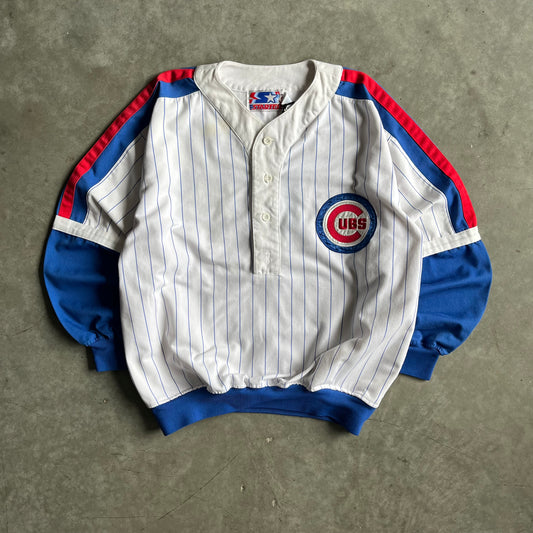 Vintage Starter MLB Chicago Cubs Jersey Pullover Windbreaker