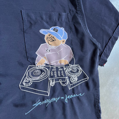 Y2K Sunny Boy Dj & Turntable Embroidered Shirt