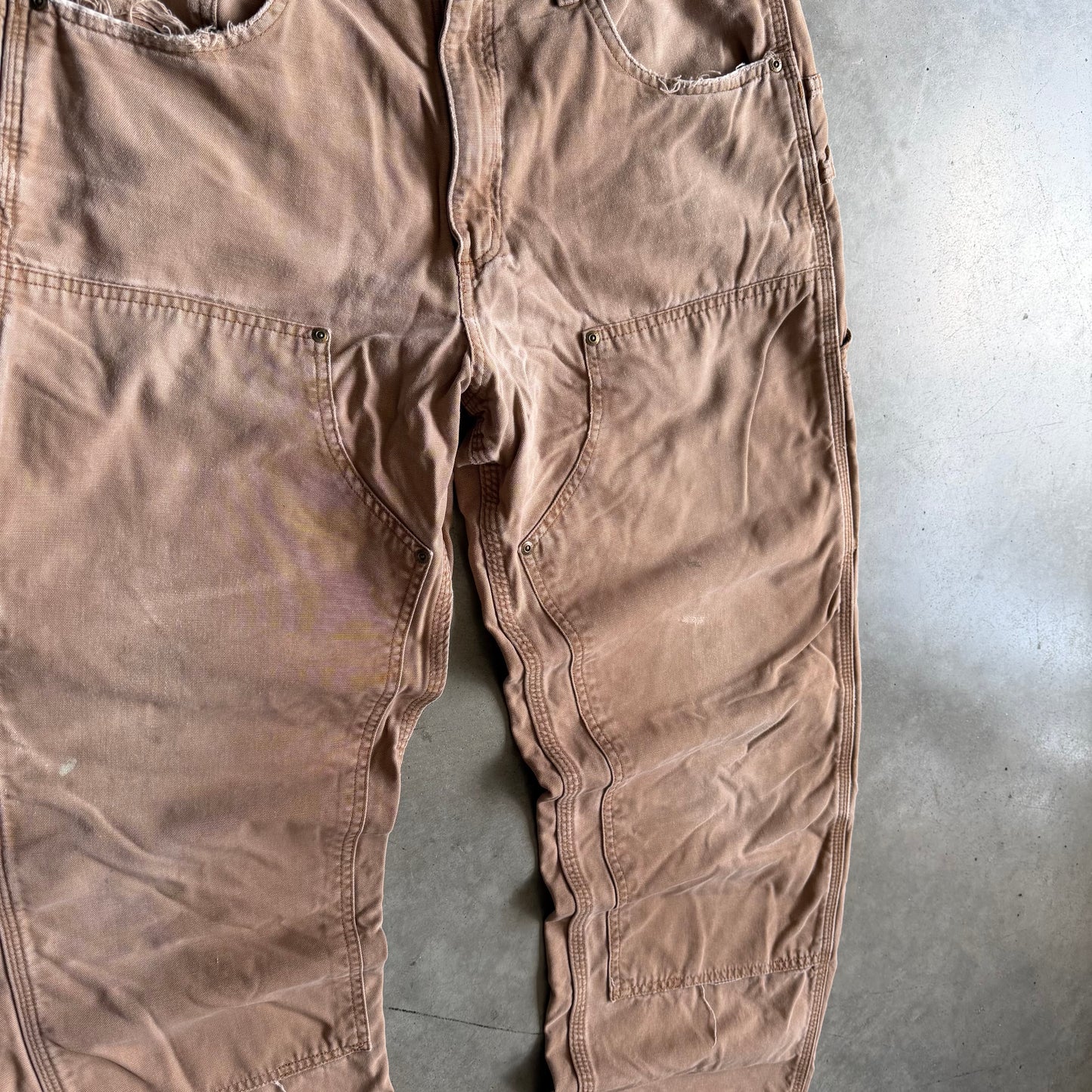 Vintage Carhartt B183 BUC Tan Double Knee Carpenter Jeans
