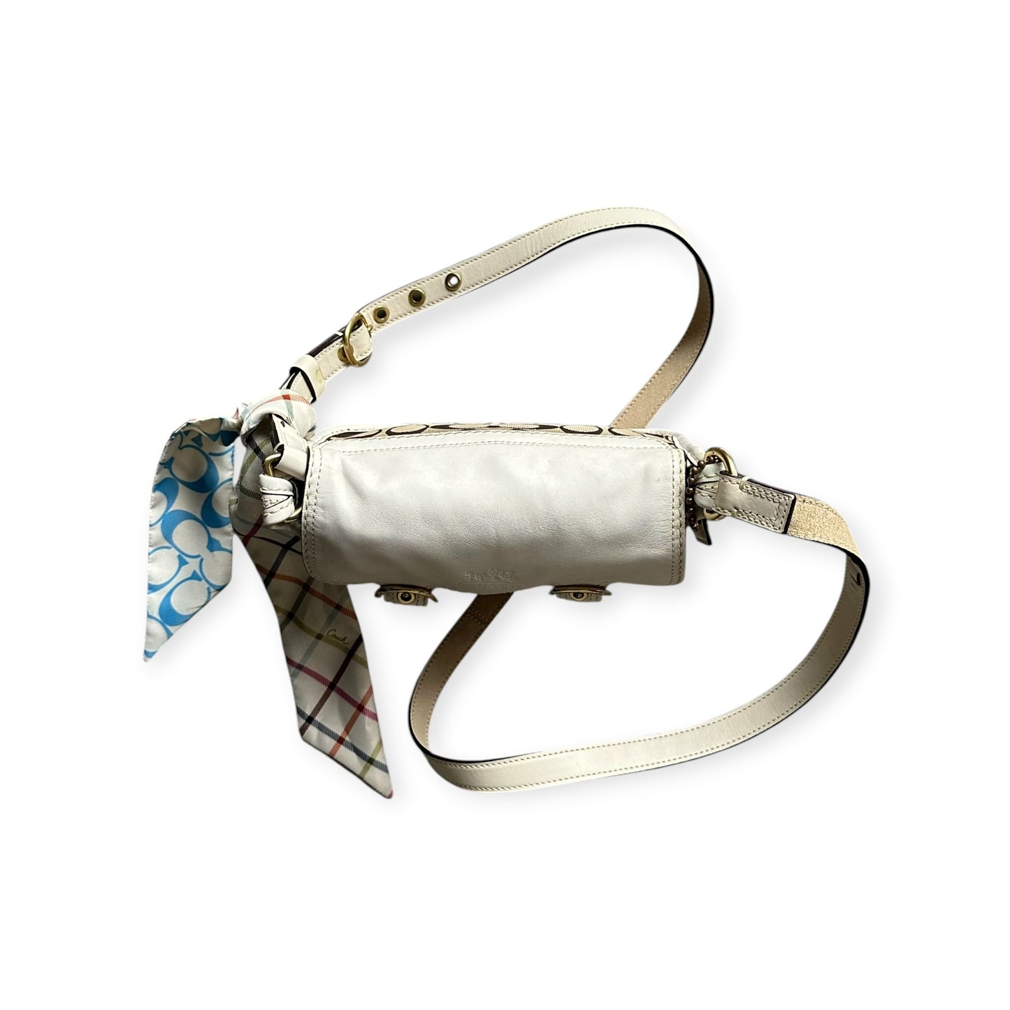 Coach Y2K Signature Mini Shoulder Bag Tan/White