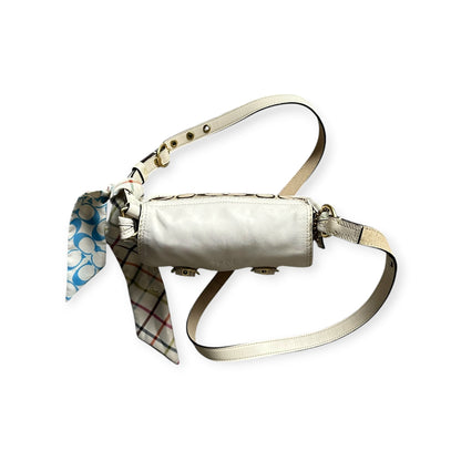 Coach Y2K Signature Mini Shoulder Bag Tan/White