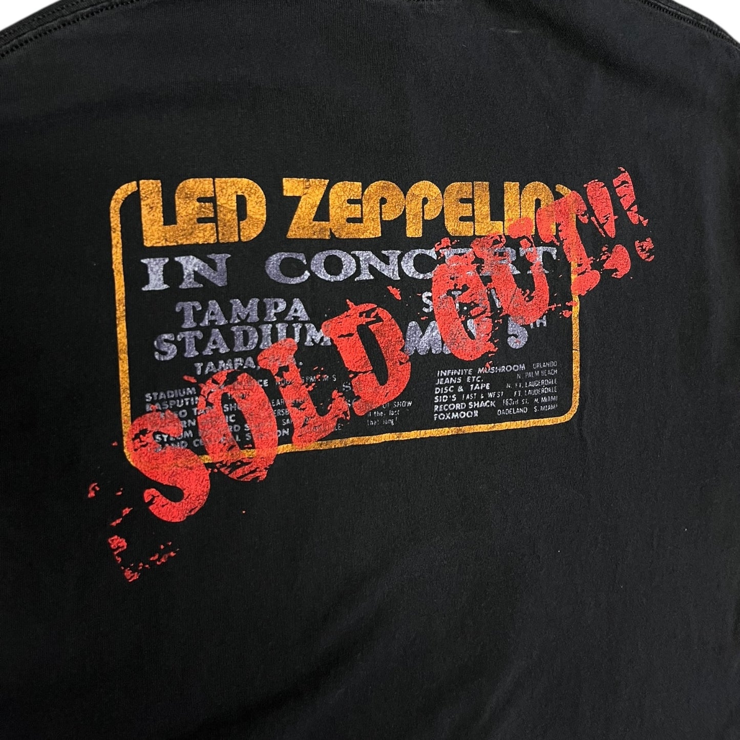 Y2K Led Zeppelin In Concert Sold Out Tee