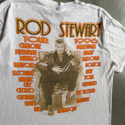Vintage Rod Stewart 1996 Tour Parking Lot Bootleg T Shirt