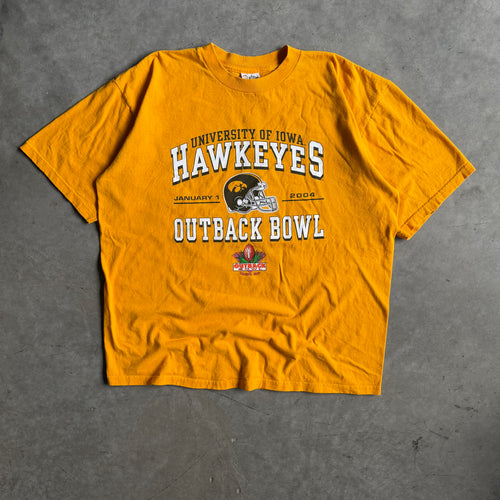 2004 Iowa Hawkeyes Outback Bowl Yellow Tee