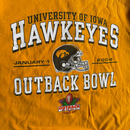 2004 Iowa Hawkeyes Outback Bowl Yellow Tee