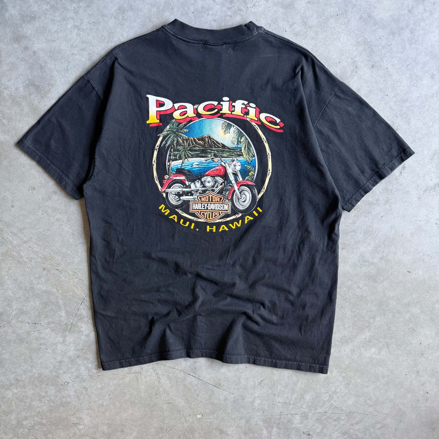 Vintage Hawaii Harley Davidson Eagle ‘One With The Wind’ Tee