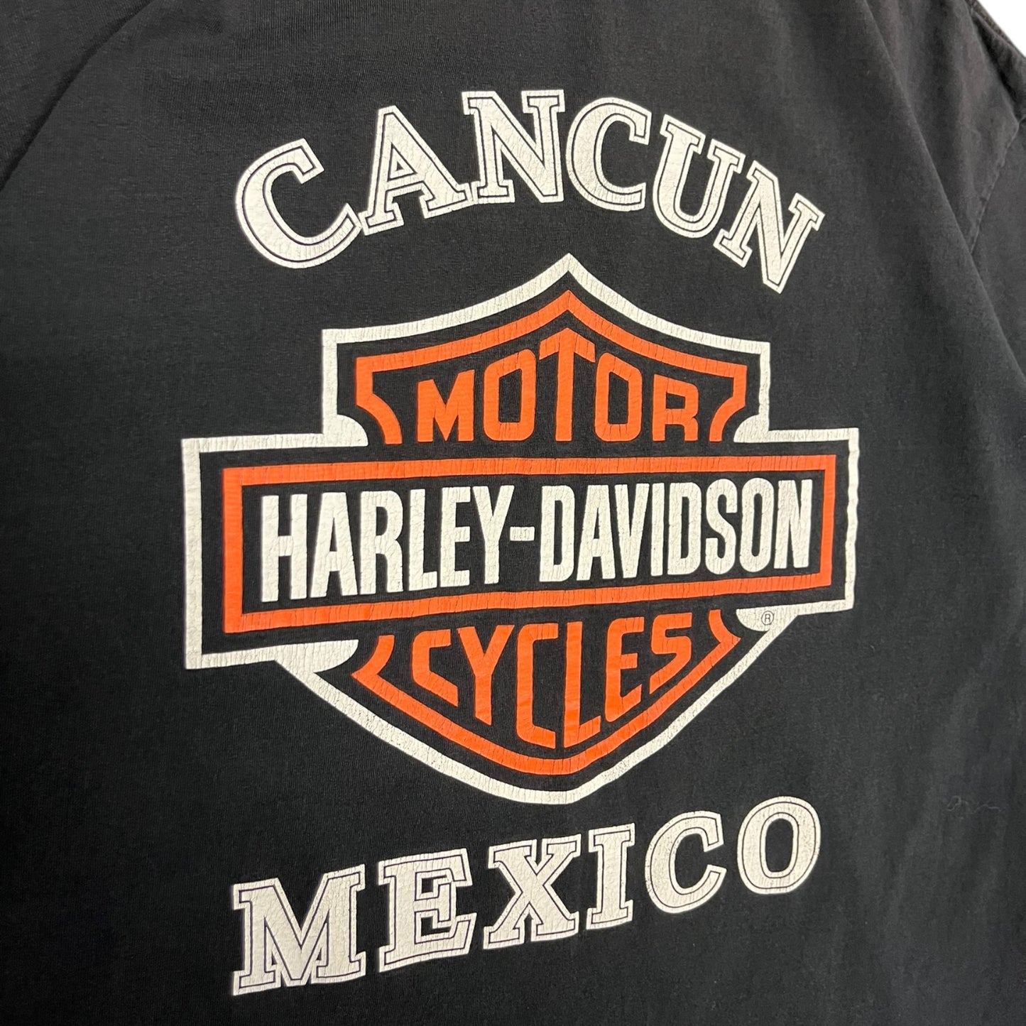 Vintage Harley Davidson Eagle Cancun Mexico Tee