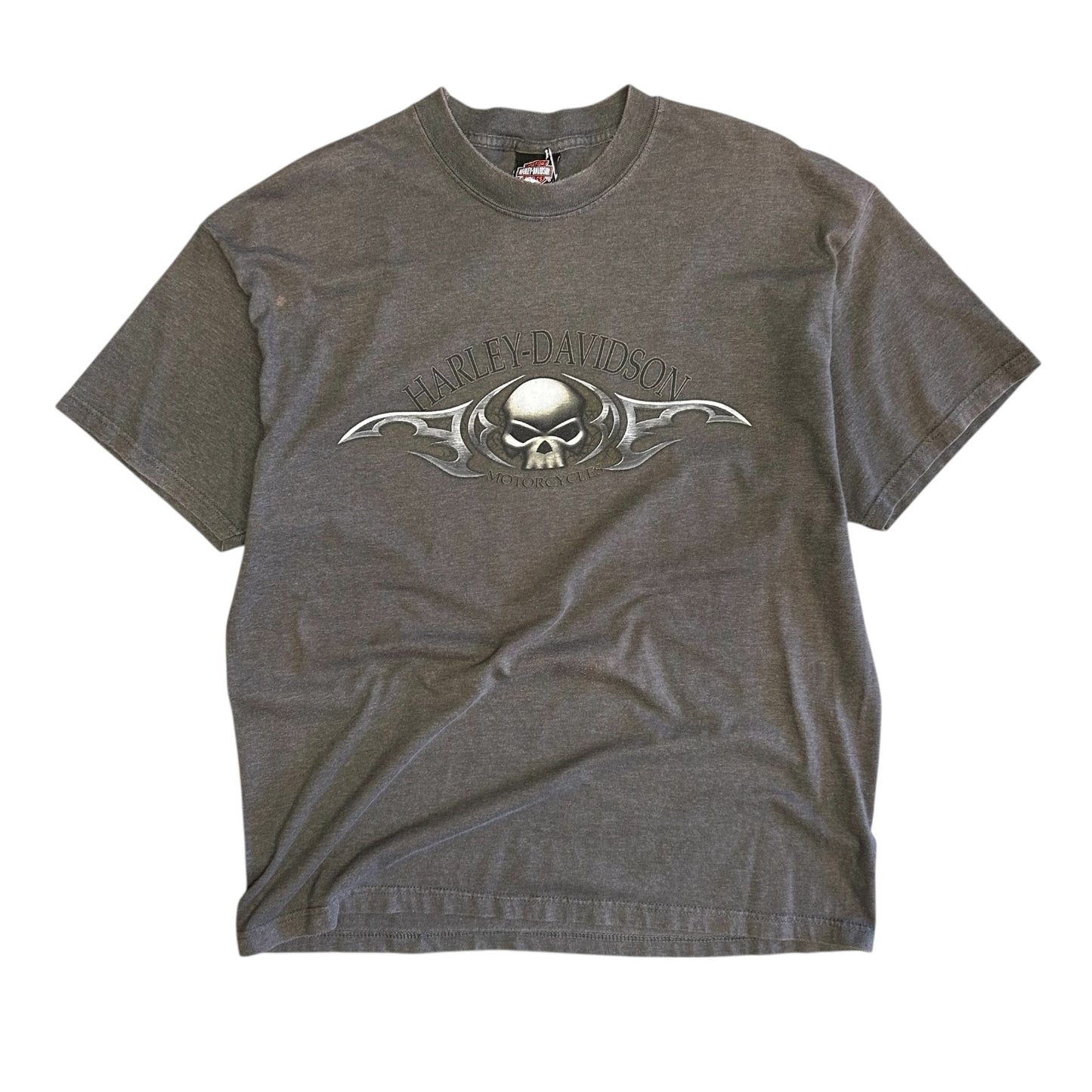 Y2K Harley Davidson Tribal Skull Tee