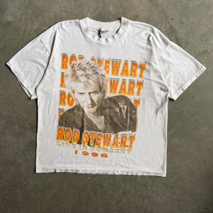 Vintage Rod Stewart 1996 Tour Parking Lot Bootleg T Shirt