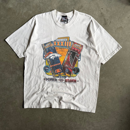 Vintage Denver & Atlanta Super Bowl 33 Tee