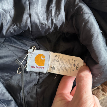 Vintage Carhartt ‘JQ282’ Chestnut Brown Quilt Lined Active Jacket