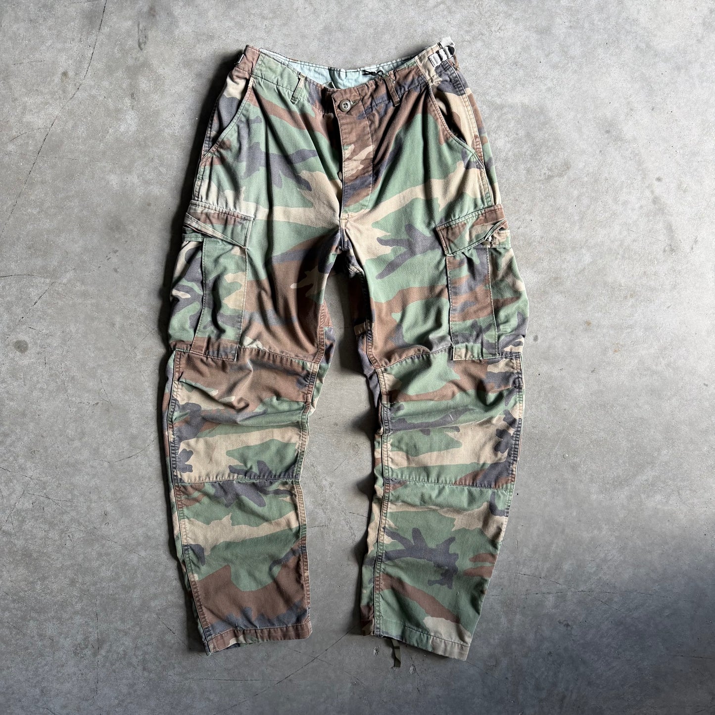 Vintage Military Surplus Camo Cargo Pants