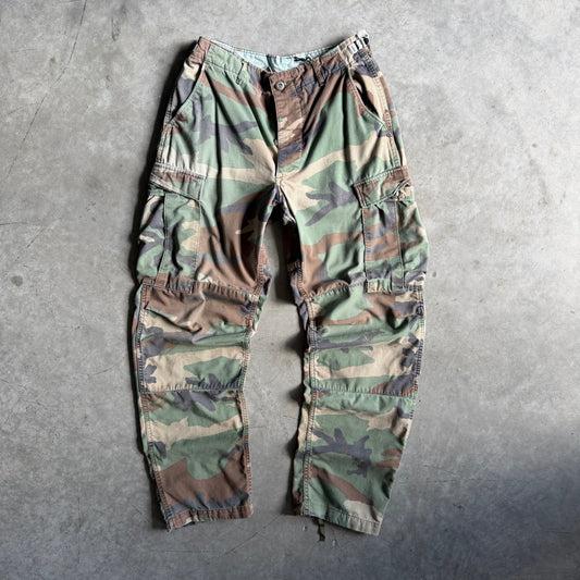 Vintage Military Surplus Camo Cargo Pants