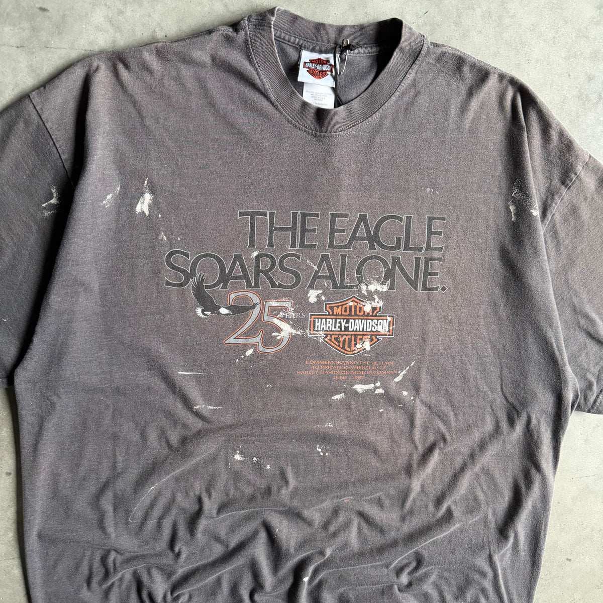 Harley Davidson ‘The Eagle Soars Alone’ Paint Splattered Saudi Arabia Tee