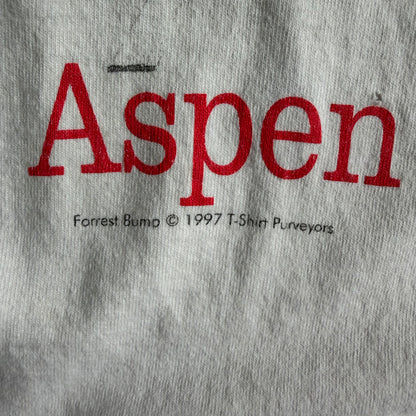Vintage Aspen Forrest Bump Skiing Gag Tee