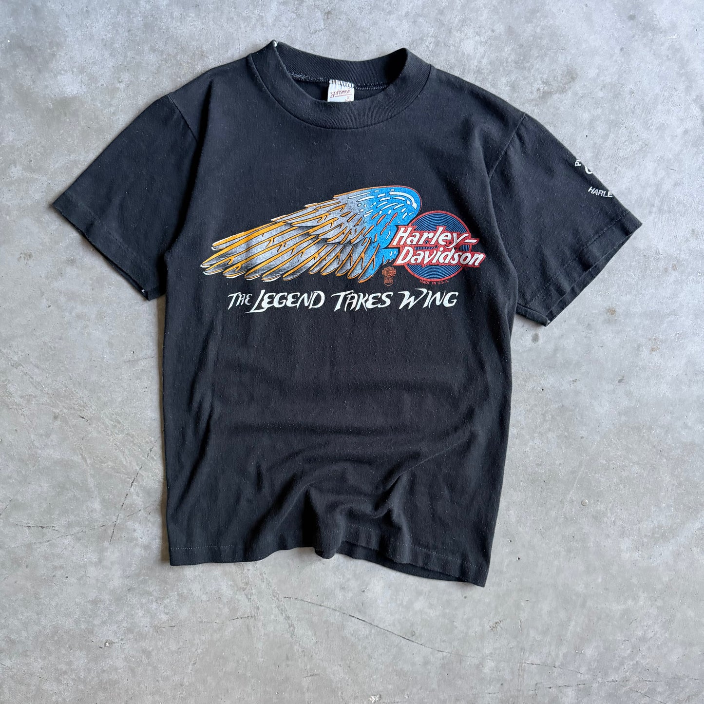 Vintage Harley Davidson “The Legend Takes Wing” Tee