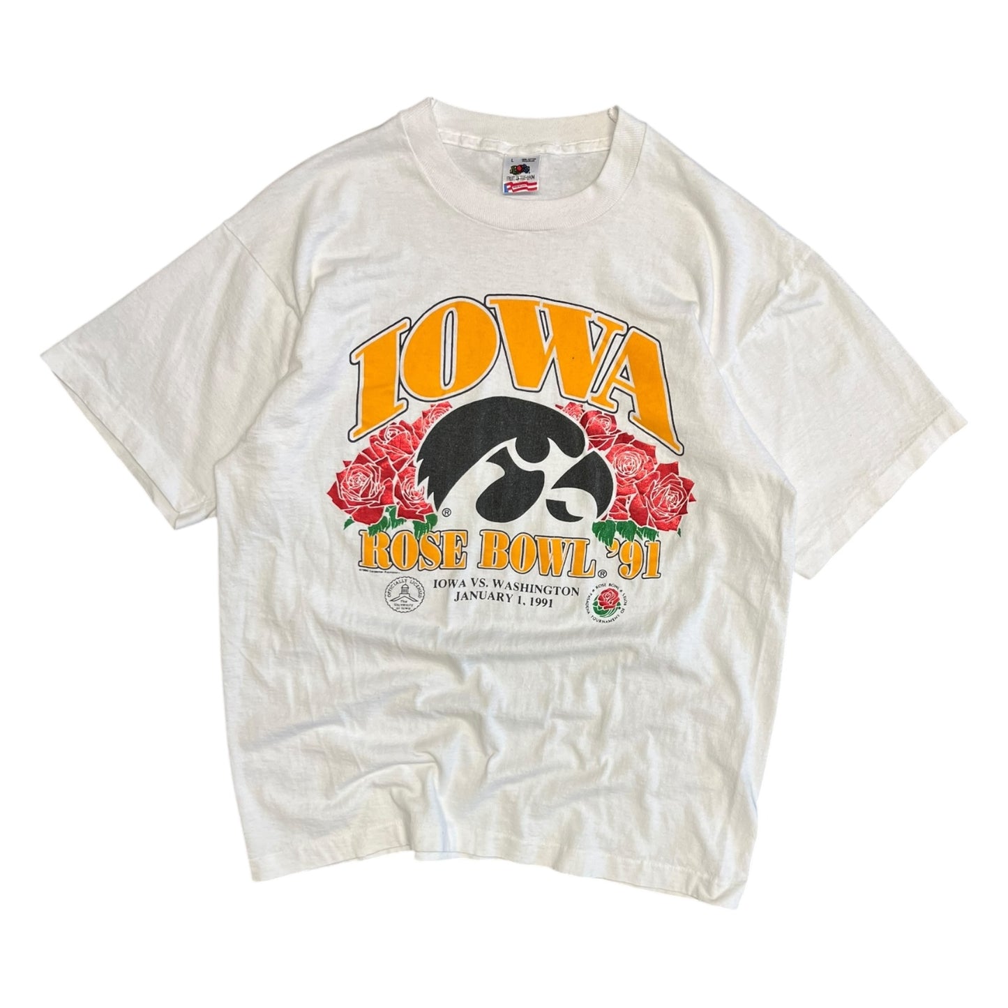 Vintage Iowa Hawkeyes 1990 “Rose Bowl ‘91” Tee