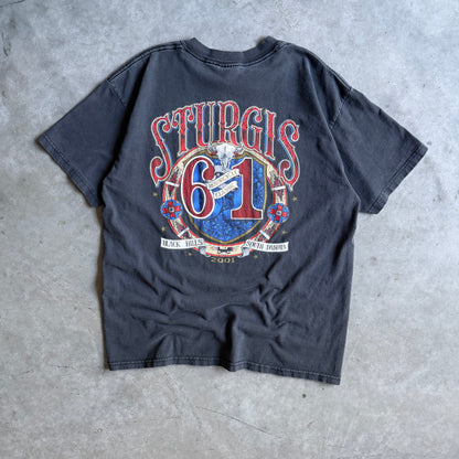 Y2K 2001 Sturgis Black Hills Native Wolf Tee