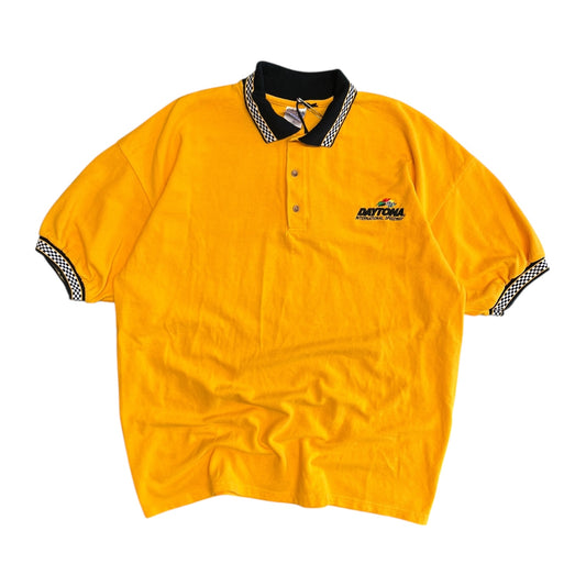 Vintage Daytona International Speedway Checkered Polo
