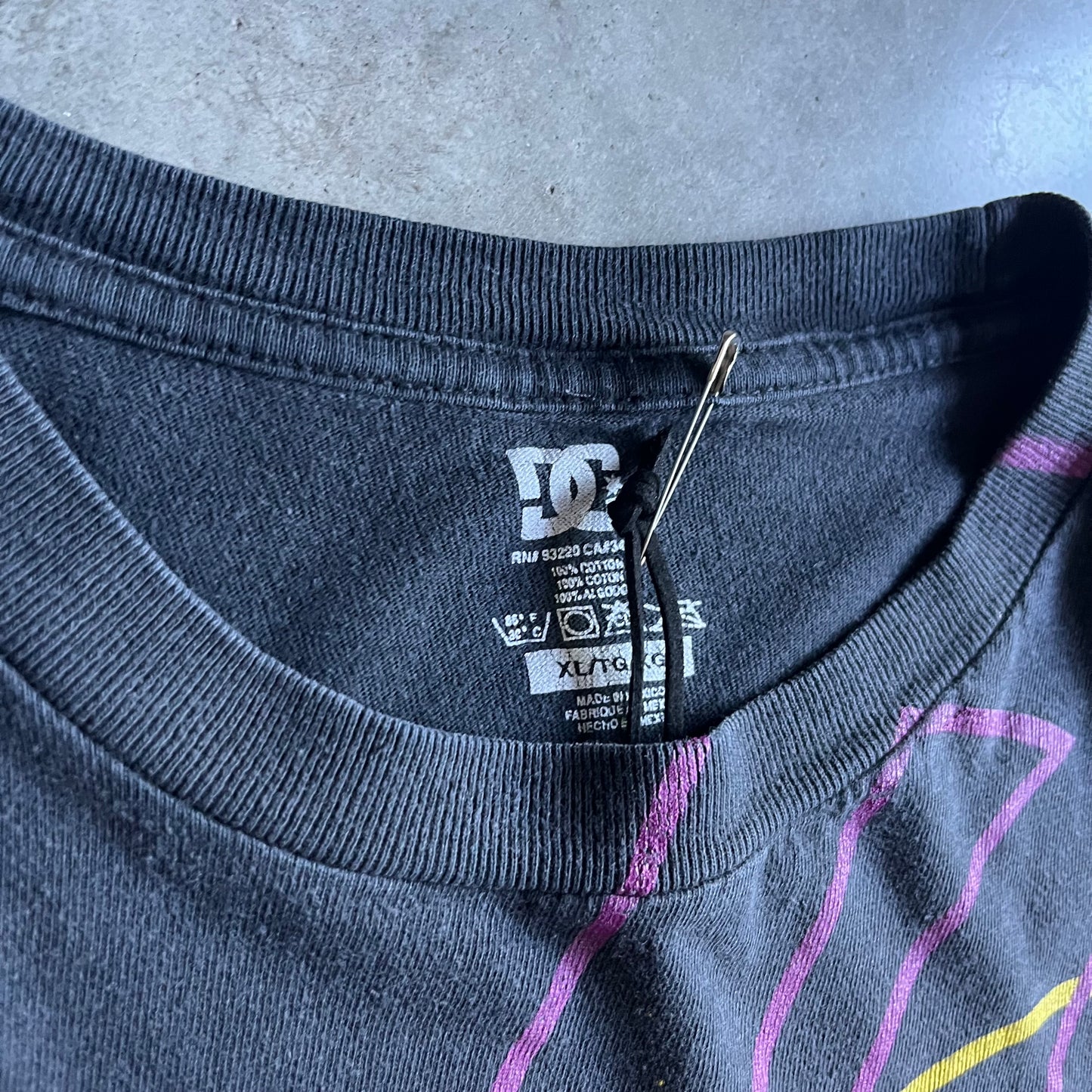 Y2K DC Multi-Color Repeating Logo Print Tee