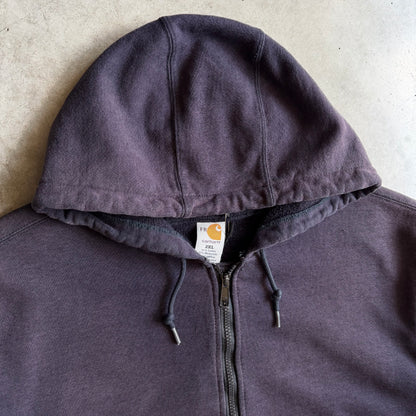 Vintage Carhartt Flame Resistant Faded Plum Zip-Up