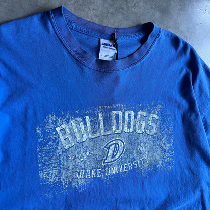 Y2K Drake University Bulldogs Faded Graphic Tee