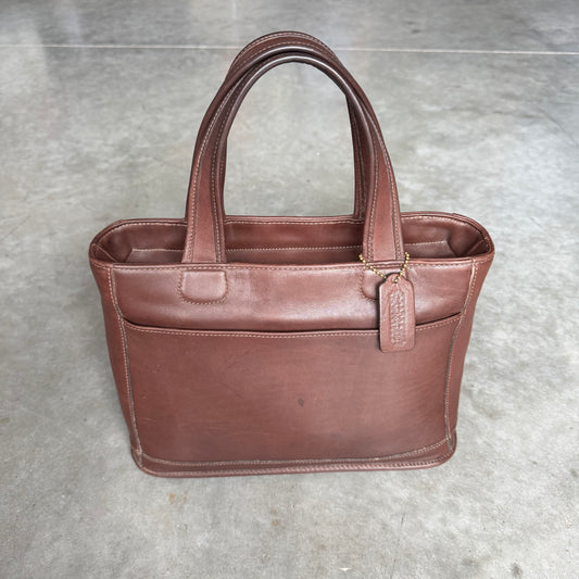 Vintage Coach Bleecker Tote Mahogany
