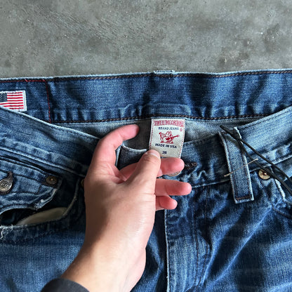 True Religion Sand Faded Blue Jeans