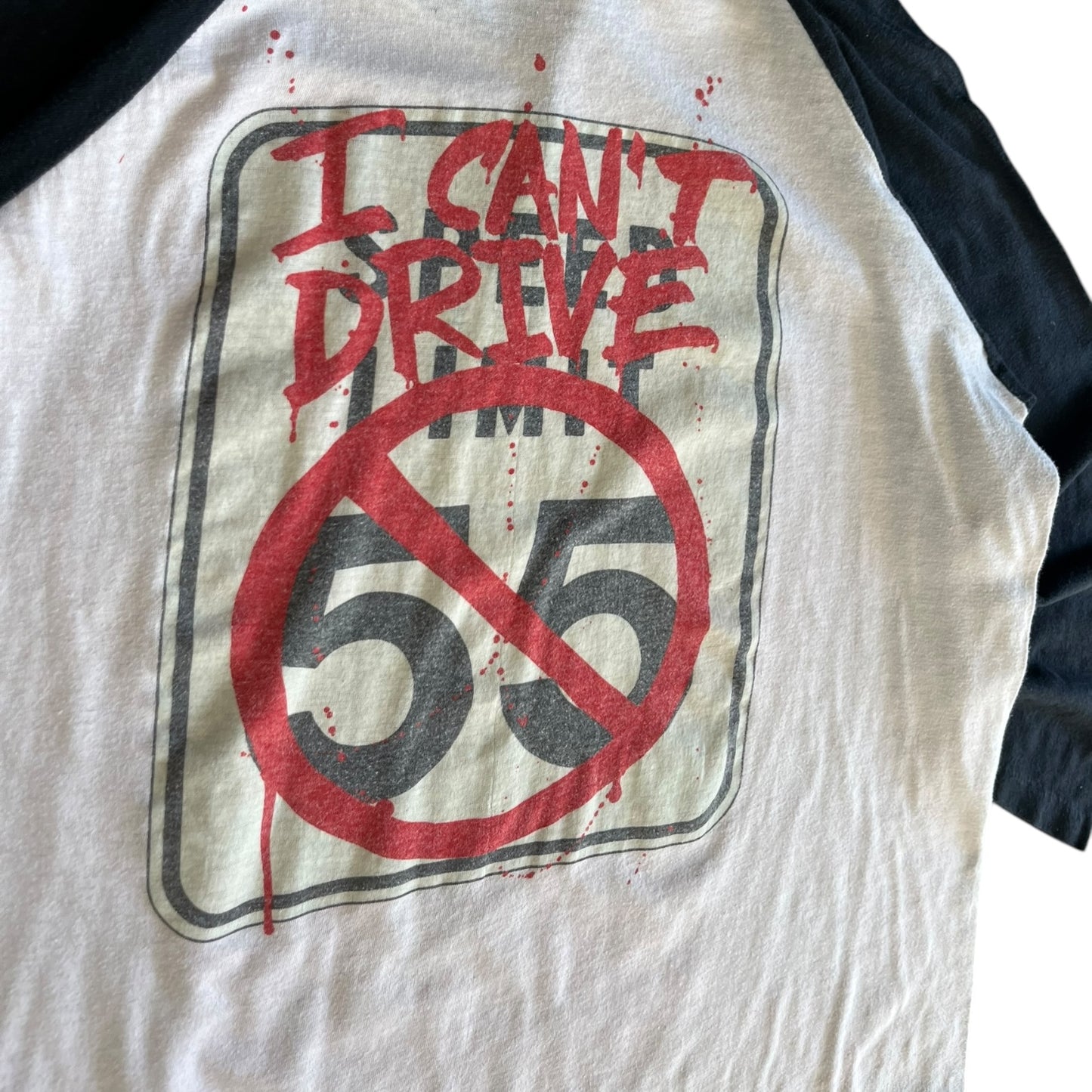 Vintage Sammy Hagar I Can’t Drive 55 Raglan Shirt