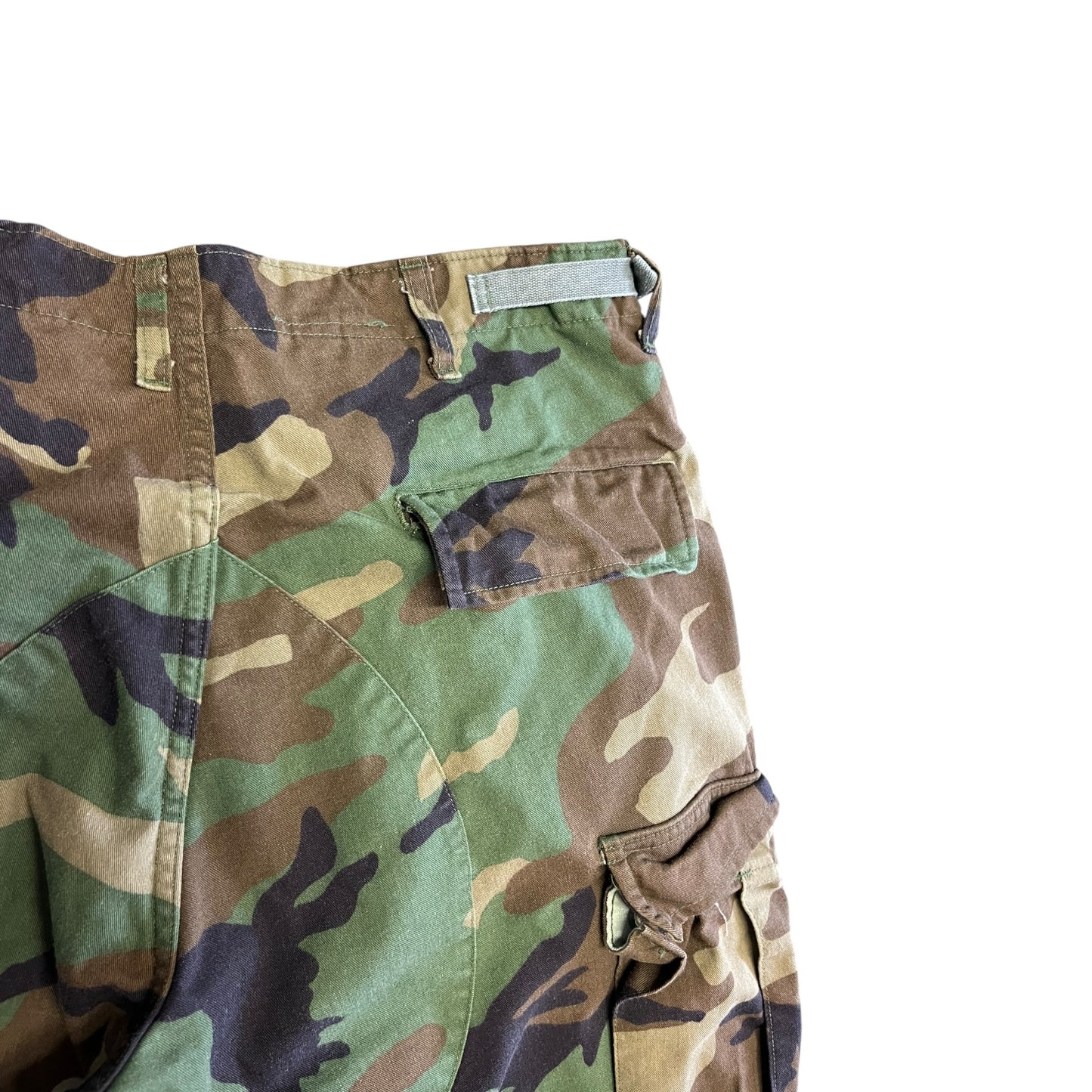 Vintage Woodland Camo Army Surplus Cargo Pants