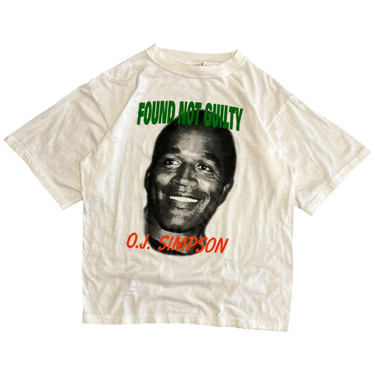 Vintage OJ Simpson ‘Not Guilty’ Bootleg T Shirt