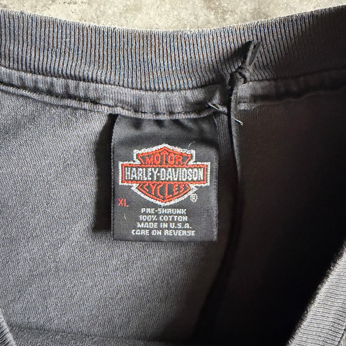Vintage Harley Davidson ‘Live To Ride’ Eagle St Barths Faded T Shirt