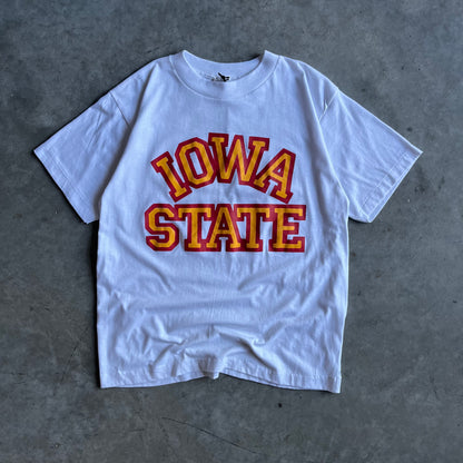 Vintage Iowa State Blocky Spell-Out White Tee