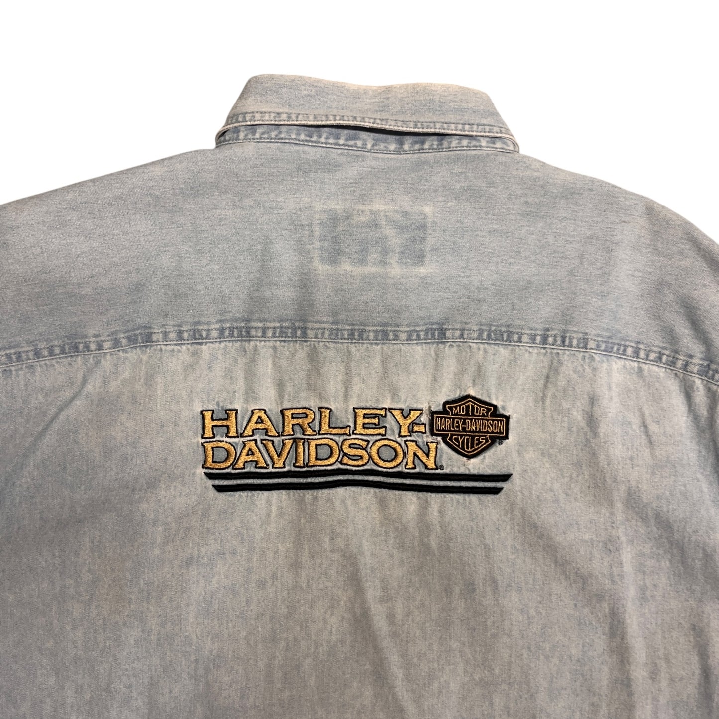 Vintage Harley-Davidson Denim Vegas Button-Up
