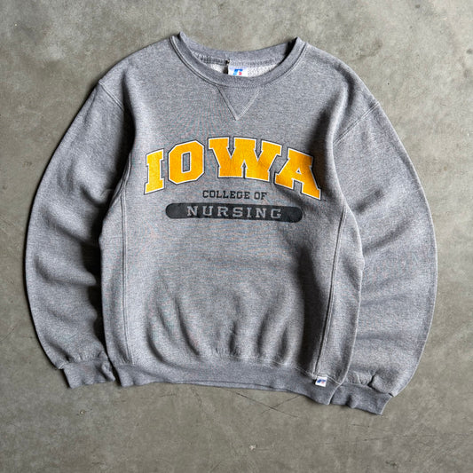 Y2K Russell Iowa College Of Nursing Spell Out Crewneck