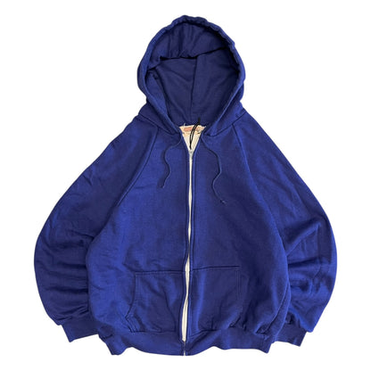 Vintage Navy Thermal Lined Zip Up Hoodie