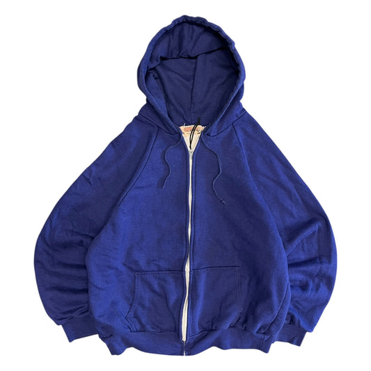 Vintage Navy Thermal Lined Zip Up Hoodie