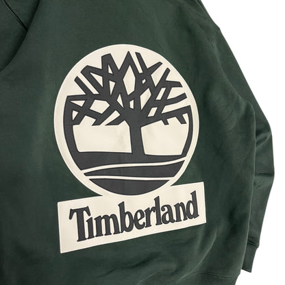 Supreme x Timberland Green Leather Patch Hoodie