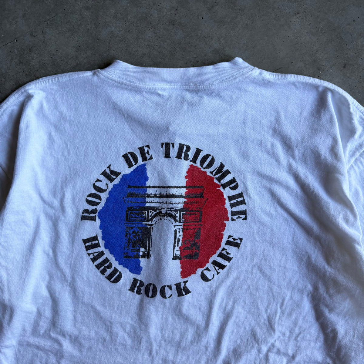 Y2K Hard Rock Cafe Paris French Colors Tee